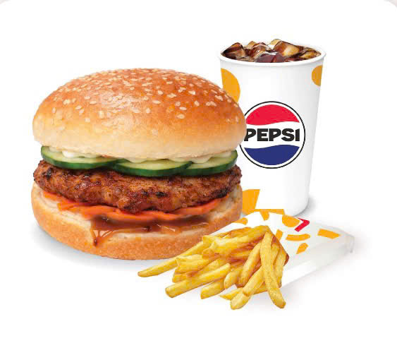 Combo Burger Sườn Sài Gòn